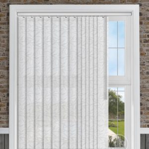 Bamboo Optic White Vertical Blind
