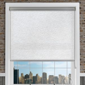 Bamboo Optic White Senses Roller Blind