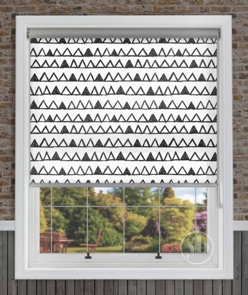 Sketch Noir Senses Roller Blind