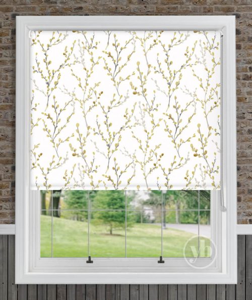 HERO Willow_Brazen Yellow Louvolite roller