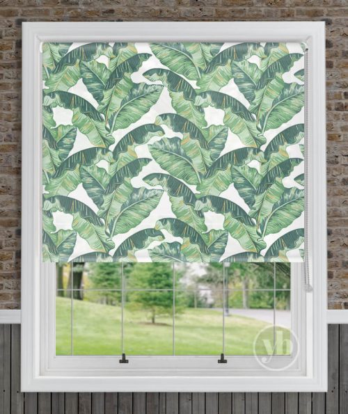Hero Palm Leaf louvolite roller blind