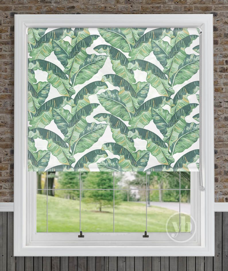Hero Palm Leaf louvolite roller blind