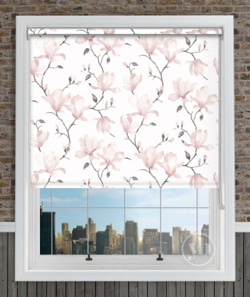 Magnolia Rosa roller blind louvolite+ CS