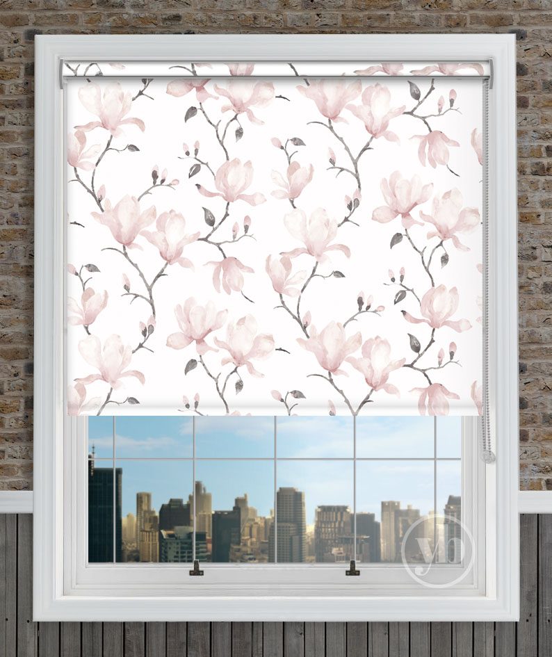 Magnolia Rosa roller blind louvolite+ CS