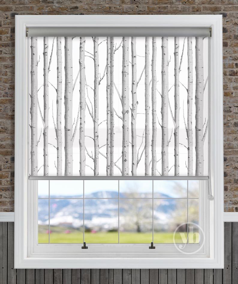 Woodland silver Senses Roller Blind