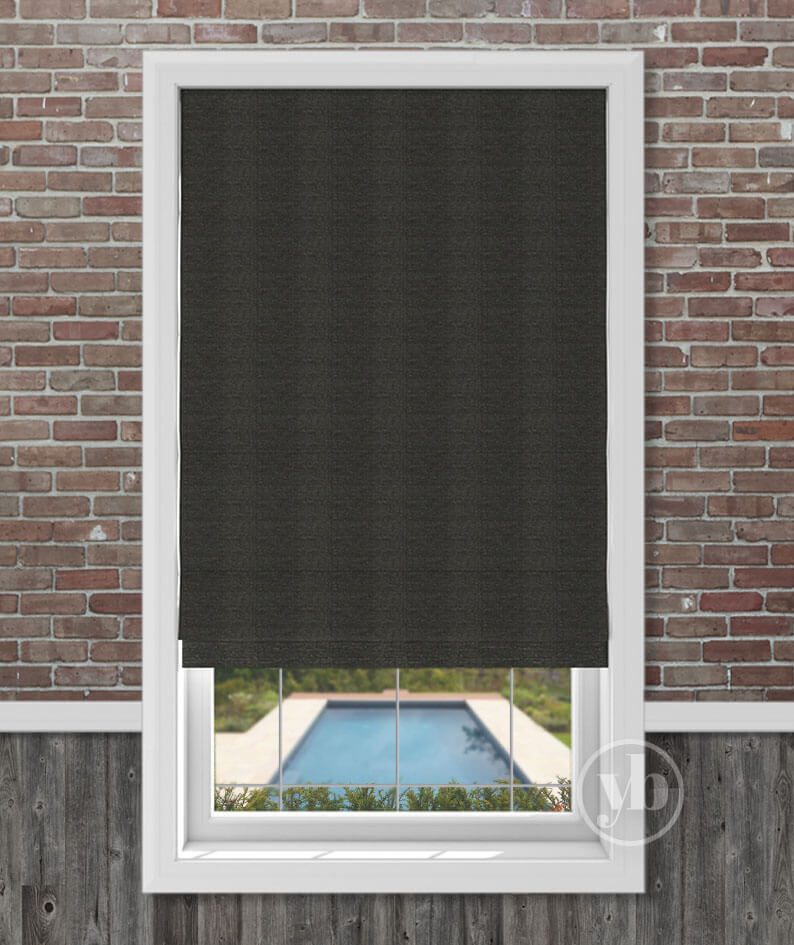 Rattan Slate Bedroom Blind