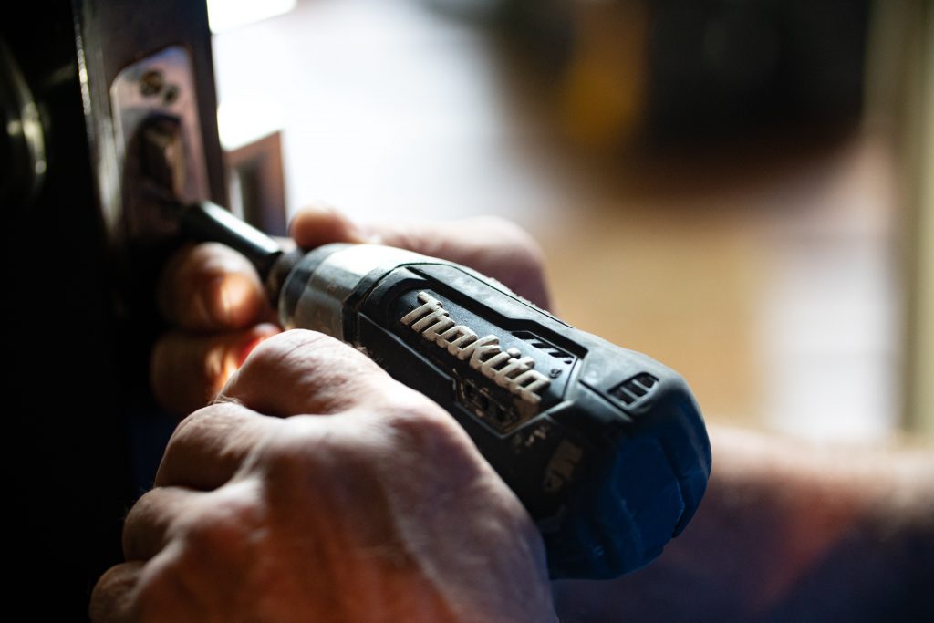 Fitting the blinds drill