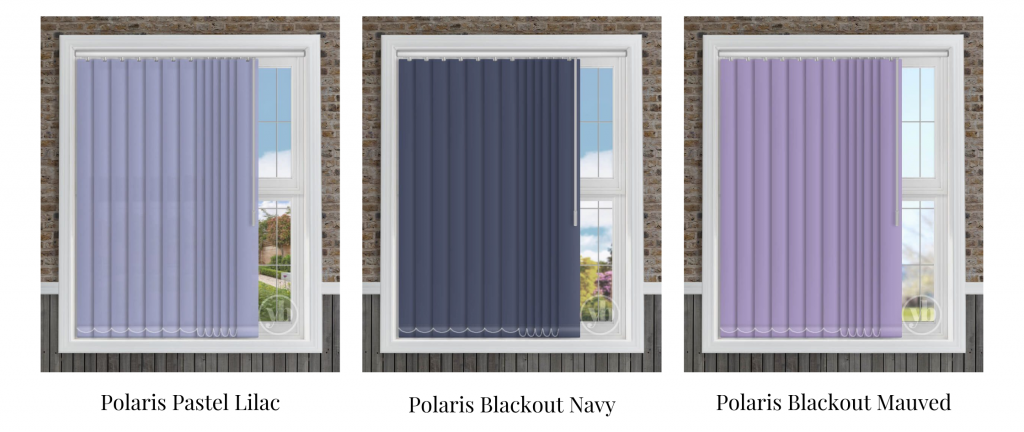 pantone colour of the year 2022 purple and navy vertical blinds