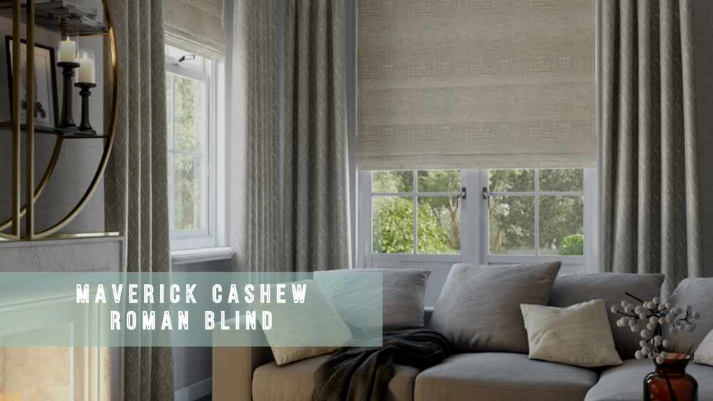 Maverick Cashew Roman Blind