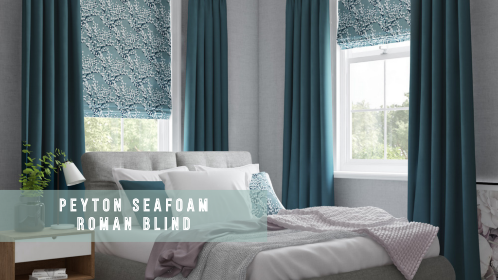 Peyton Seafoam Roman Blind