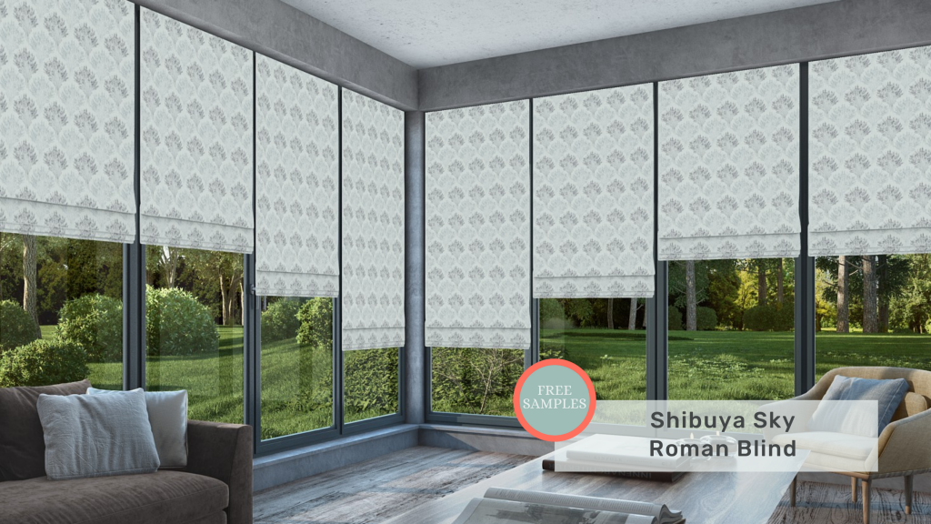 Roman blinds for conservatory