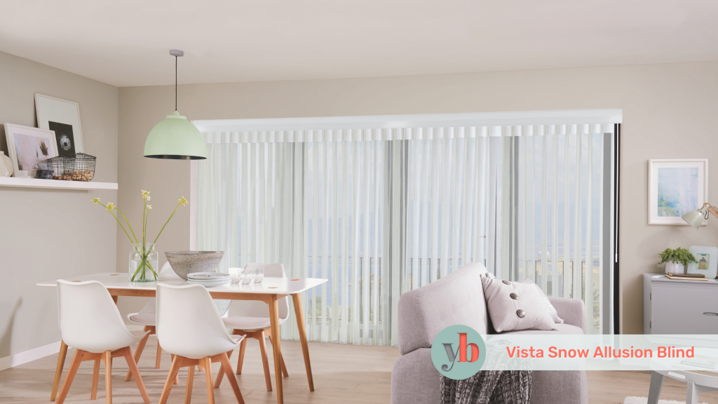 white blinds Colour of the month for June